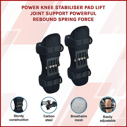 Power Knee Stabiliser Pad with Support Joint Spring Rebound Brace.