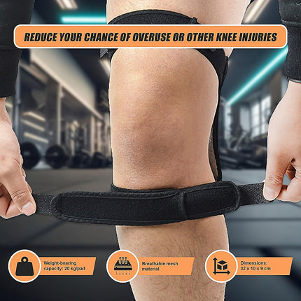 Power Knee Stabiliser Pad with Support Joint Spring Rebound Brace.