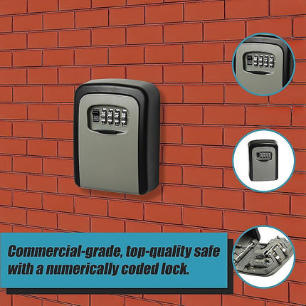 Commercial Grade Lock Wall Mounted Key Safe Storage Lock Box security.