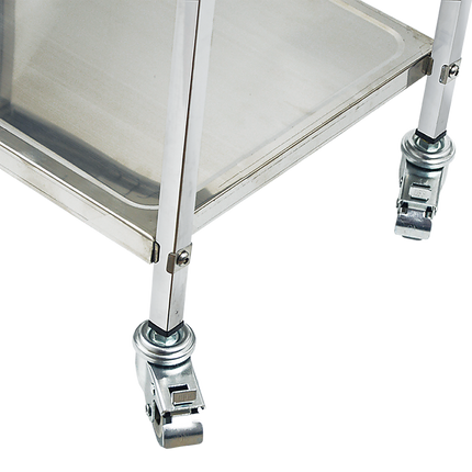 3 Tiers Food Trolley Cart Stainless Steel Utility Kitchen Dining Service.
