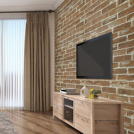 Wallpaper Faux Brick Wall Paper Roll.