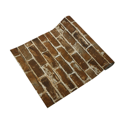 Wallpaper Faux Brick Wall Paper Roll.