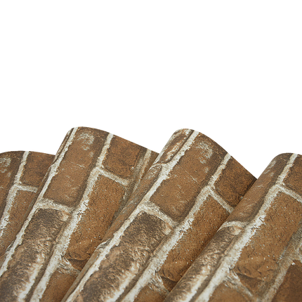 Wallpaper Faux Brick Wall Paper Roll.