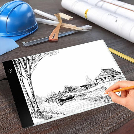 A4 LED Light Box Tracing Board Art Design Stencil Tattoo Copy Drawing Pad.