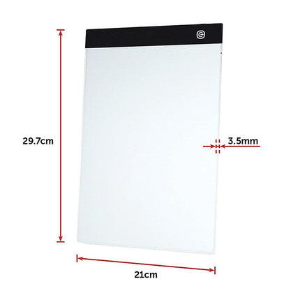 A4 LED Light Box Tracing Board Art Design Stencil Tattoo Copy Drawing Pad.