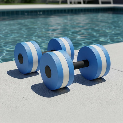 2x Water Aerobics Dumbbell EVA Aquatic Barbell Aqua Fitness.