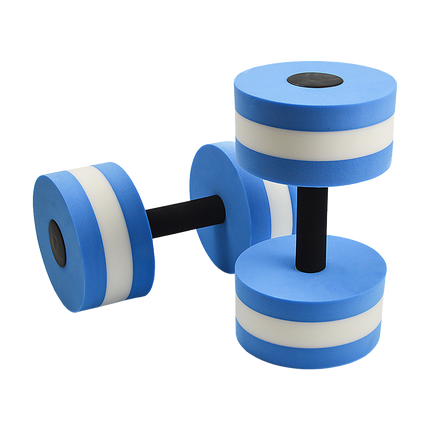 2x Water Aerobics Dumbbell EVA Aquatic Barbell Aqua Fitness.