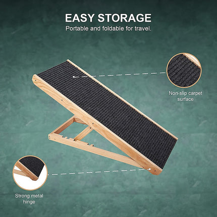 Dog Ramp Pet Ramp Adjustable Heights Portable.