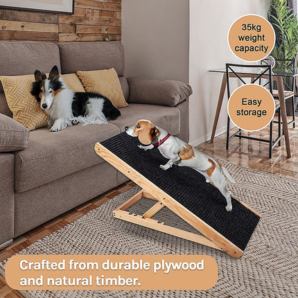 Dog Ramp Pet Ramp Adjustable Heights Portable.