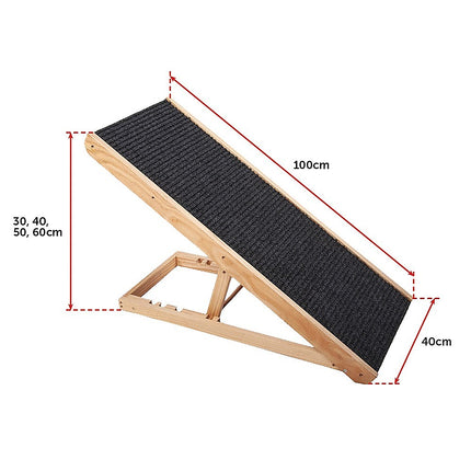 Dog Ramp Pet Ramp Adjustable Heights Portable.