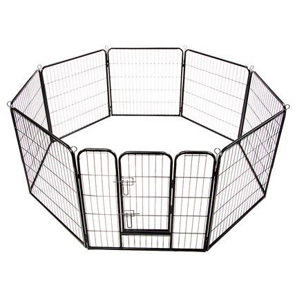 8 Panel Heavy Duty Pet Dog Playpen Puppy Exercise Fence Enclosure Cage.
