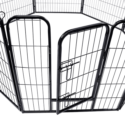 8 Panel Heavy Duty Pet Dog Playpen Puppy Exercise Fence Enclosure Cage.