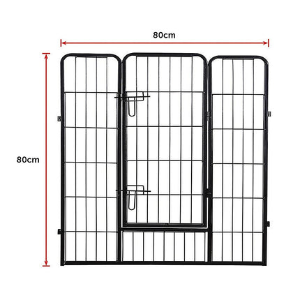 8 Panel Heavy Duty Pet Dog Playpen Puppy Exercise Fence Enclosure Cage.
