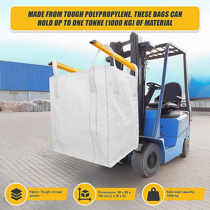 4 x 1 tonne FIBC Polypropylene UV Rated Builder / Bulk / Landscape Bags.