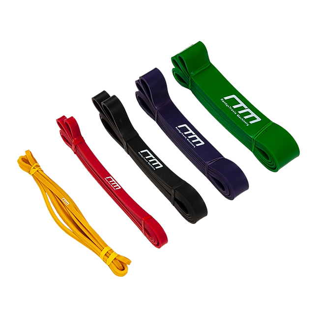 Resistance Band Loop Set of 5 Heavy Duty Gym Yoga Workout.