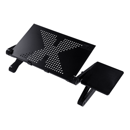 Aluminium Alloy Folding Laptop Stand Desk Table with Mouse Tray.