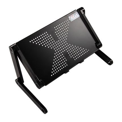 Aluminium Alloy Folding Laptop Stand Desk Table with Mouse Tray.