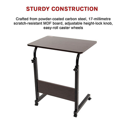 Mobile Laptop Desk Bed Stand Computer Table Adjustable Notebook Bedside Table.