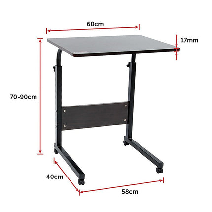 Mobile Laptop Desk Bed Stand Computer Table Adjustable Notebook Bedside Table.