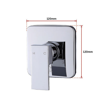 Shower Bath Mixer Tap Bathroom WATERMARK Approved - Chrome.