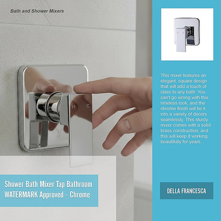 Shower Bath Mixer Tap Bathroom WATERMARK Approved - Chrome.