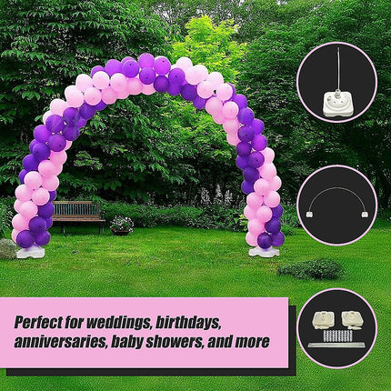 3x4m Full Set Balloon Arch Column Kit Floor Base Stand For Wedding & Party.