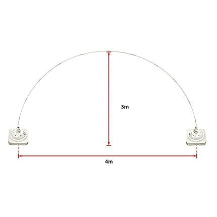 3x4m Full Set Balloon Arch Column Kit Floor Base Stand For Wedding & Party.