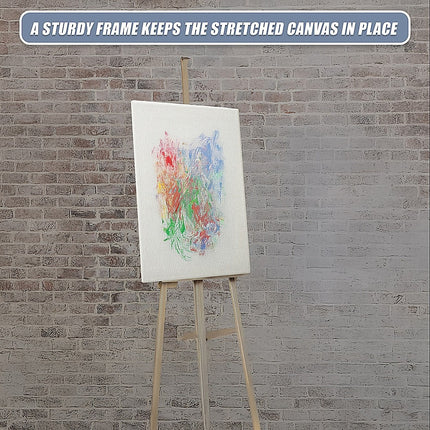 5 pack of 20x30cm Artist Blank Stretched Canvas Canvases Art Large White Range Oil Acrylic Wood.