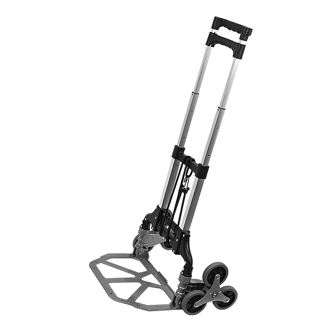 Stair Climbing Trolley 6 Wheels Aluminium Folding Hand Cart Climb Steps.