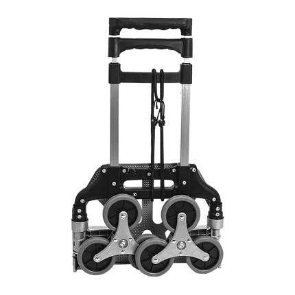 Stair Climbing Trolley 6 Wheels Aluminium Folding Hand Cart Climb Steps.
