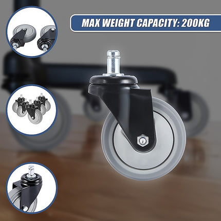 5x Office Chair Caster Wheels Set – Heavy Duty Universal Replacement for All Floors.