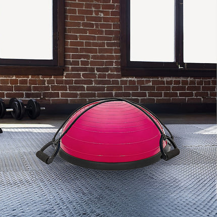 Yoga Balance Trainer Exercise Ball for Arm, Leg, Core Workout with Pump, 2 Resistance Bands.