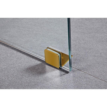 1000 x 1000mm Frameless 10mm Glass Shower Screen By Della Francesca.