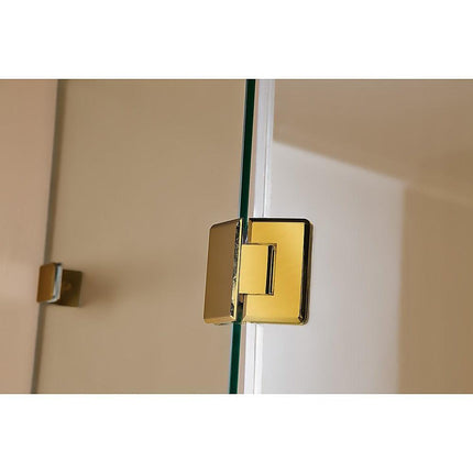 1000 x 1000mm Frameless 10mm Glass Shower Screen By Della Francesca.