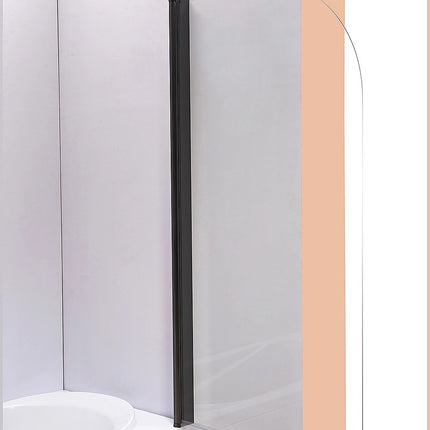180 Degree Pivot Door 6mm Safety Glass Bath Shower Screen 800x1400mm By Della Francesca.