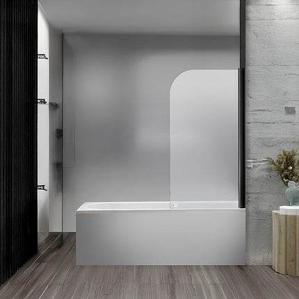 180 Degree Pivot Door 6mm Safety Glass Bath Shower Screen 800x1400mm By Della Francesca.
