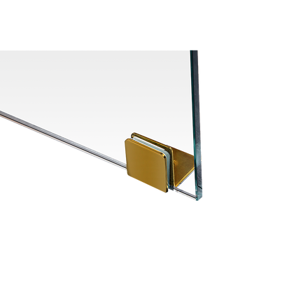 1100 x 800mm Frameless 10mm Glass Shower Screen By Della Francesca.