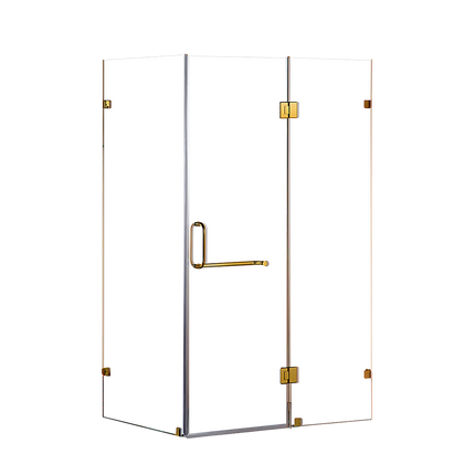 1100 x 800mm Frameless 10mm Glass Shower Screen By Della Francesca.