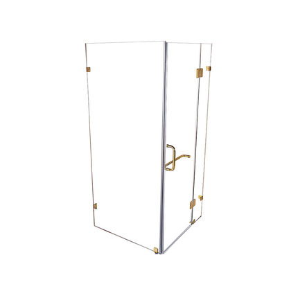 1000 x 1000mm Frameless 10mm Glass Shower Screen By Della Francesca.