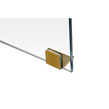 1000 x 1000mm Frameless 10mm Glass Shower Screen By Della Francesca.