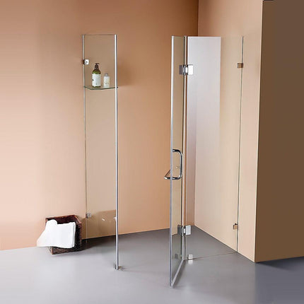 1100 x 700mm Frameless 10mm Glass Shower Screen By Della Francesca.