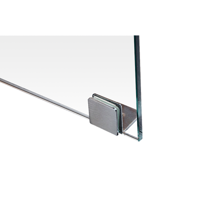1100 x 700mm Frameless 10mm Glass Shower Screen By Della Francesca.