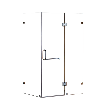 1100 x 700mm Frameless 10mm Glass Shower Screen By Della Francesca.