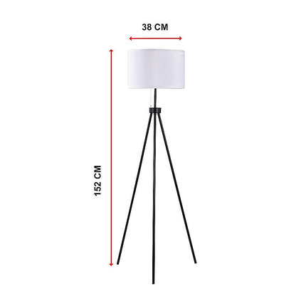 Mid-Century Floor Lamp Modern Tripod Decor Living Room Standing.