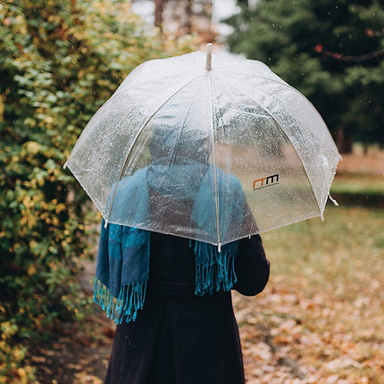 5x Clear Transparent Rain Walking Umbrella Parasol PVC Dome Wedding Party Favour.