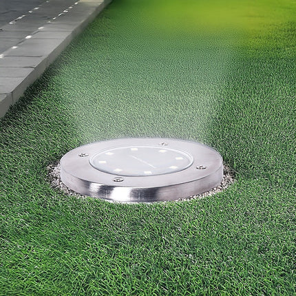 12x Solar Powered LED Buried Inground Recessed Light Garden Outdoor Deck Path.