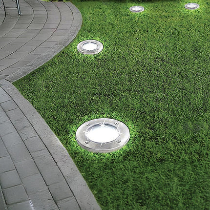 12x Solar Powered LED Buried Inground Recessed Light Garden Outdoor Deck Path.