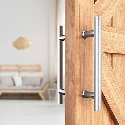 Round 300mm Stainless Steel Push Pull Door Handle for Wood Glass.