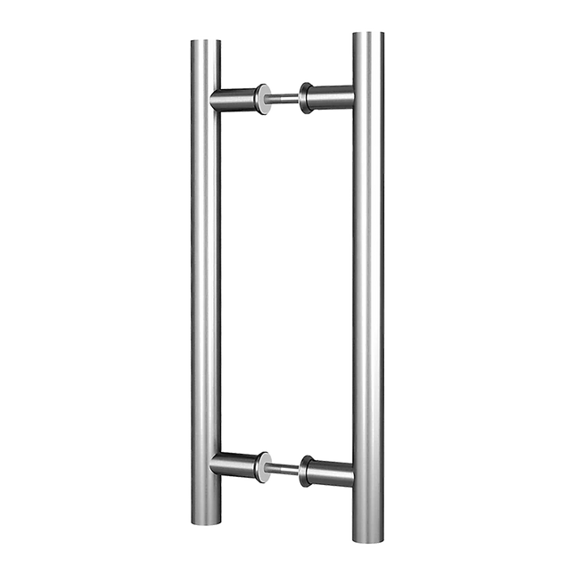 Round 300mm Stainless Steel Push Pull Door Handle for Wood Glass.
