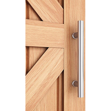 Round 300mm Stainless Steel Push Pull Door Handle for Wood Glass.